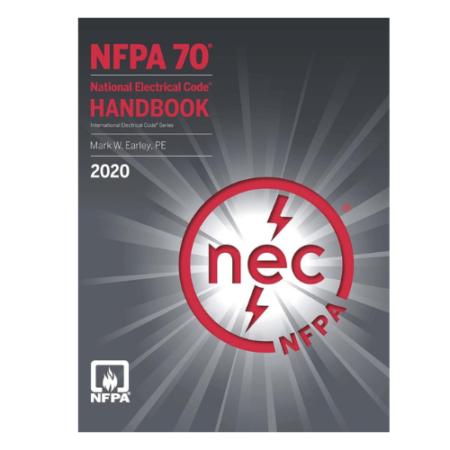 NFPA 70, National Electrical Code Handbook, 2020 Edition, with Index Tabs