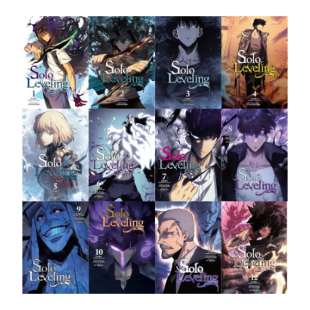 Solo Leveling Volumes 1-12 | Complete Manga Series Set by Chugong | 12 Book Collection
