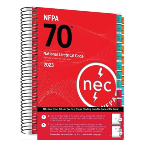 National Electrical Code, 2023 Edition, Spiralbound with Tabs